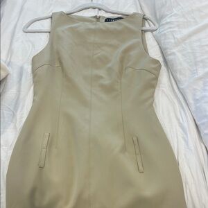 Lioness Beige Sleeveless Mini Dress